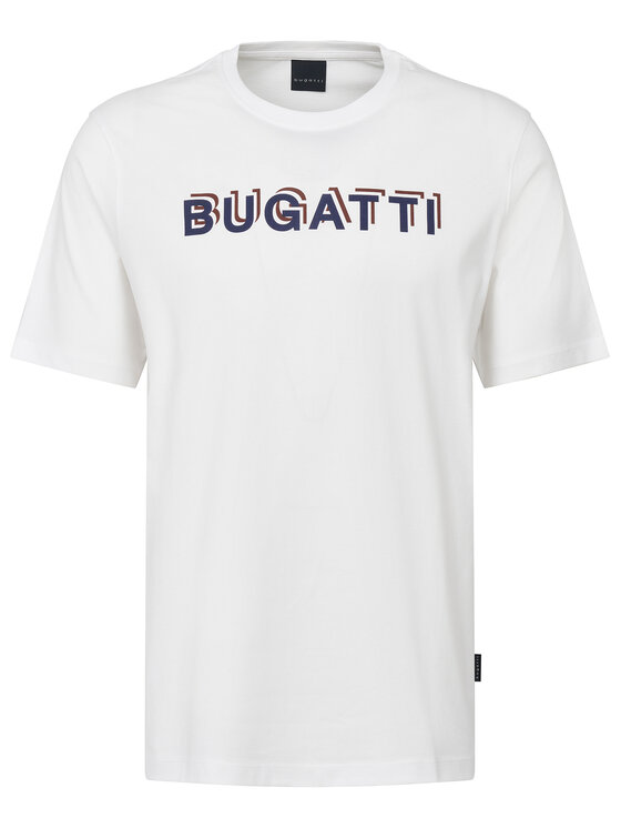 Bugatti Bugatti Camiseta 8350-75045C Blanco Regular Fit