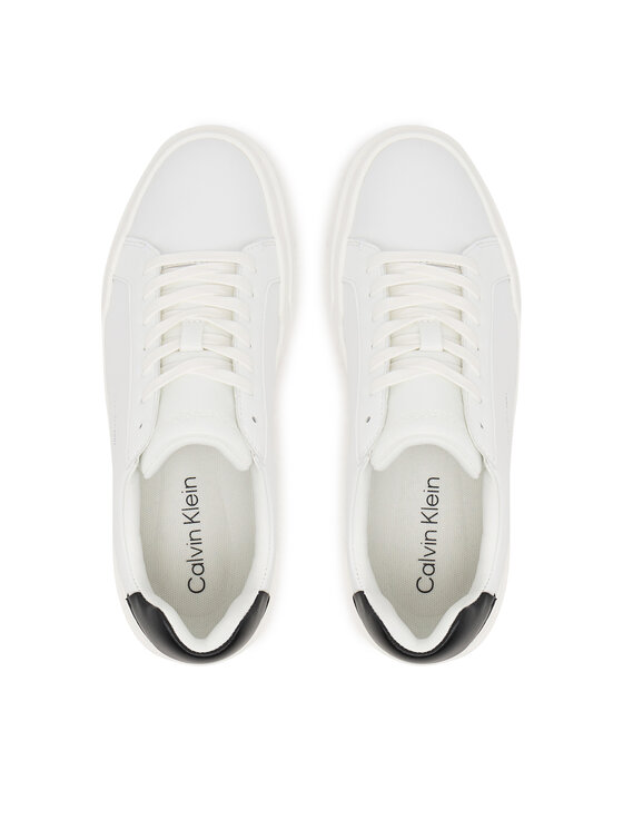 Calvin Klein Zapatillas Calvin Klein Chunky Cupsole Laceup Lth Wn YW0YW01947 Blanco