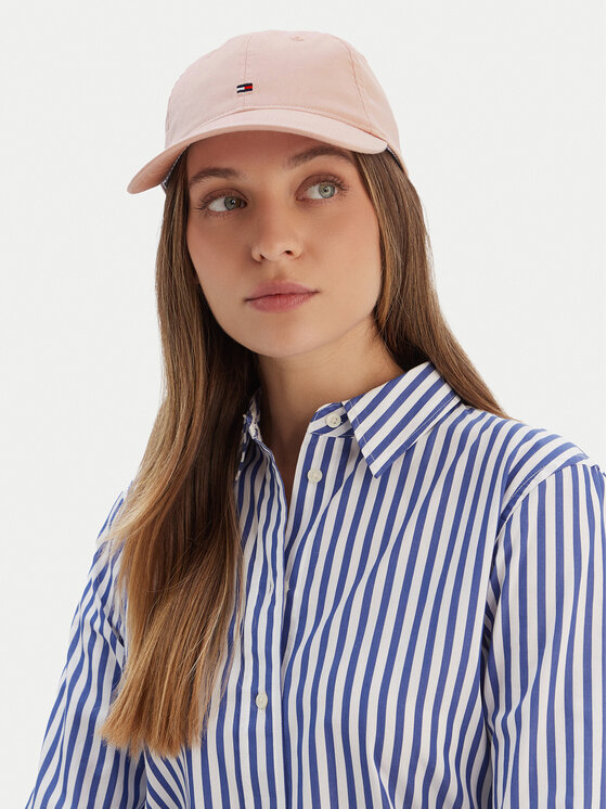 Tommy Hilfiger Cappellino Tommy Hilfiger Essential Flag Soft Cap AW0AW17632 Rosa