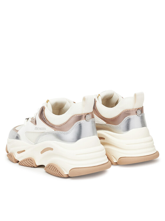 Steve Madden Sneakersy Steve Madden Progressive SM19000096 Stříbrná