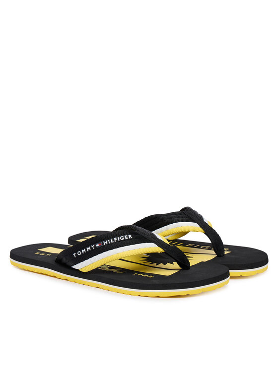 Tommy Hilfiger Flip-flops Tommy Hilfiger Patch Hilfiger Beach Sandal FM0FM05903 Fekete