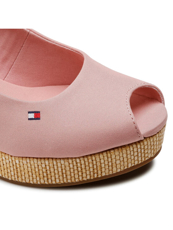 Tommy Hilfiger Alpargatas Tommy Hilfiger Iconic Elba Sling Back Wedge FW0FW04788 Rosa