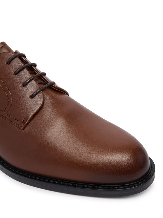 Tommy Hilfiger Oxford cipők Tommy Hilfiger Corporate Dressy Lth FM0FM06023 Barna