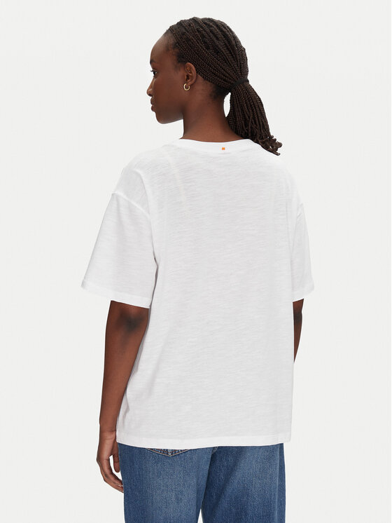 BOSS BOSS Футболка C_Eband_4 50540433 Білий Relaxed Fit