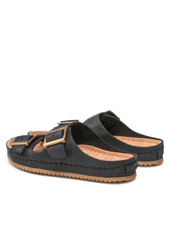 Clarks Natikači Clarks Brookleigh Sun 261650574 Črna