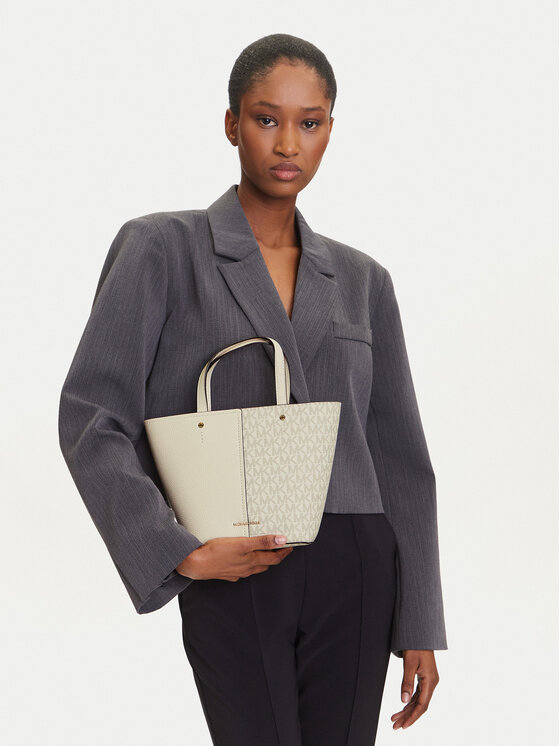 MICHAEL Michael Kors Дамска чанта MICHAEL Michael Kors Flora 32T5GFFC1B Кремав