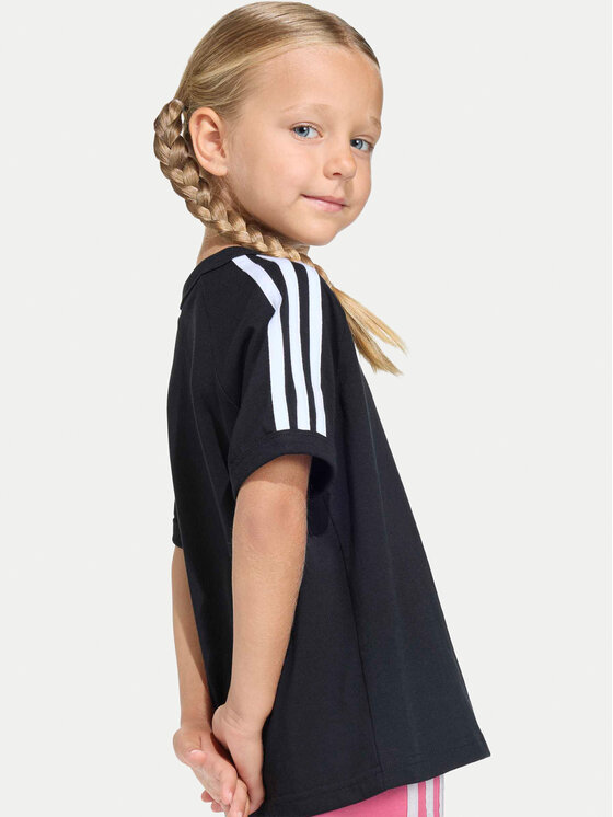 adidas adidas Camiseta 3-Stripes KD3309 Negro Loose Fit