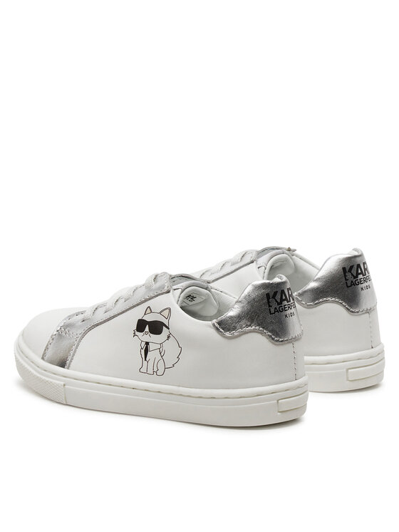 Karl Lagerfeld Kids Sneakersy Karl Lagerfeld Kids Z30321 Biela