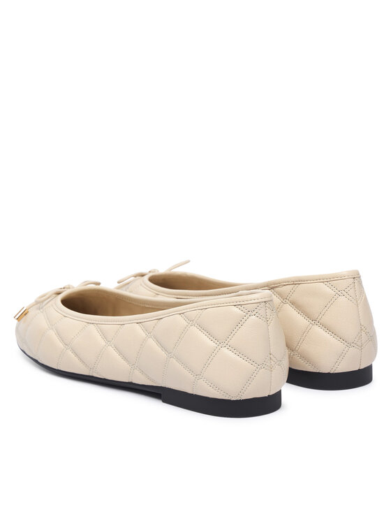 Tommy Hilfiger Balerinke Tommy Hilfiger Charm Quilted Ballerina FW0FW09503 Svijetlo bež