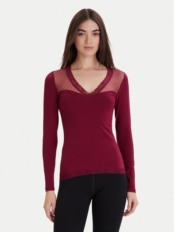Ysabel Mora Ysabel Mora Pizsamablúz 19479 Rózsaszín Slim Fit