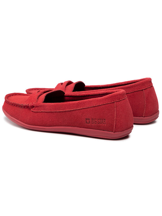 Big Star Shoes Mokasinke Big Star Shoes HH274668 Crvena
