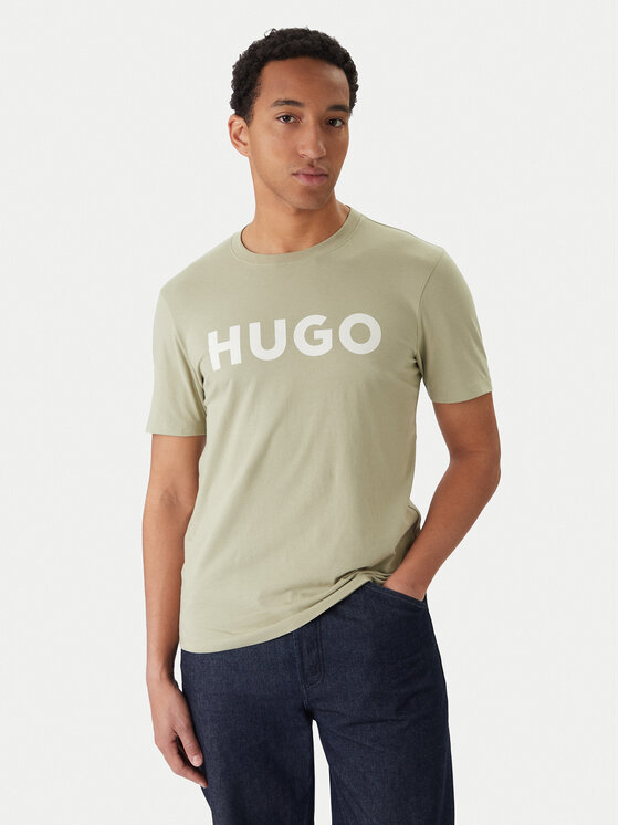HUGO HUGO Camiseta Dulivio 50467556 Verde Regular Fit
