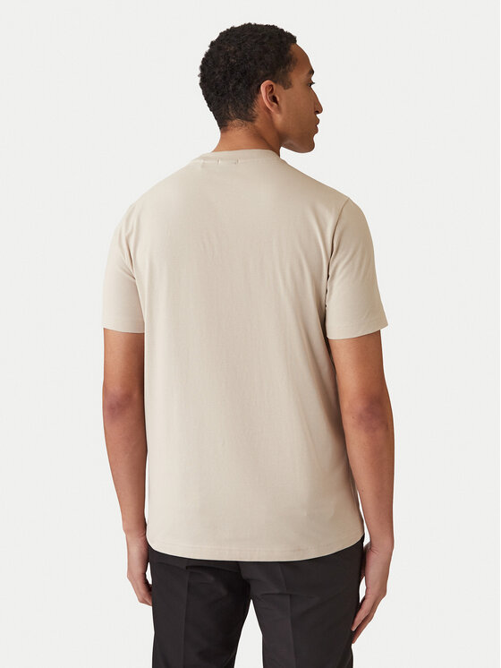 BOSS BOSS Camiseta 50506373 Beis Regular Fit