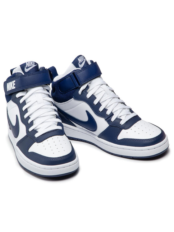 Nike Sneakersy Nike Court Borough Mid 2 (GS) CD7782 107 Tmavomodrá