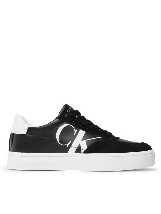 Calvin Klein Jeans Sneakersy Calvin Klein Jeans Classic Cupsole Laceup Mix Lth YW0YW01057 Čierna