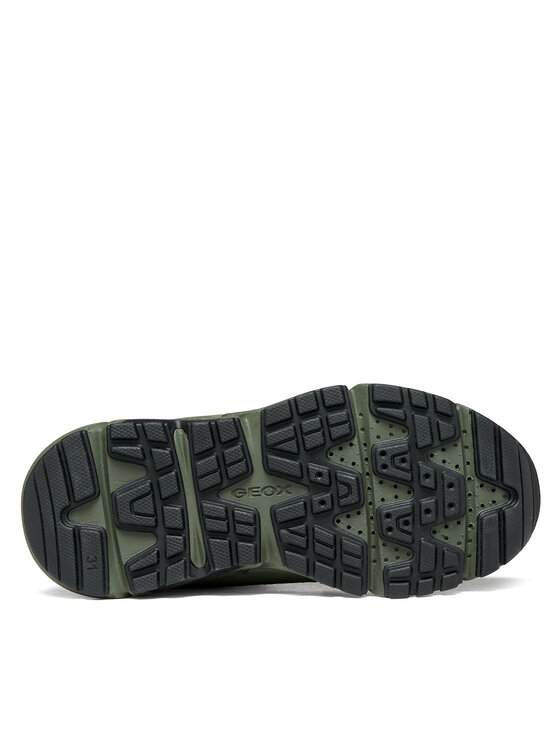 Geox Schnürschuhe Geox J Flexyper Plus Boy B Abx J66LCF 0FUCE C0033 S Dunkelgrün
