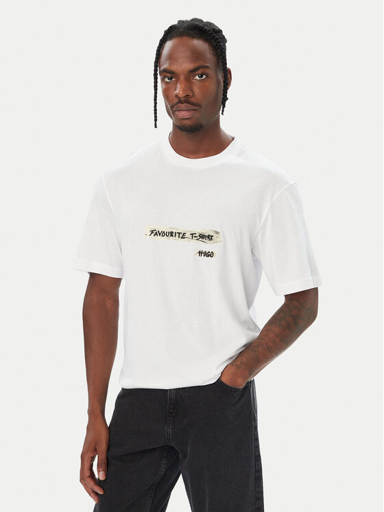 HUGO HUGO Camiseta Naxter 50570028 Blanco Regular Fit