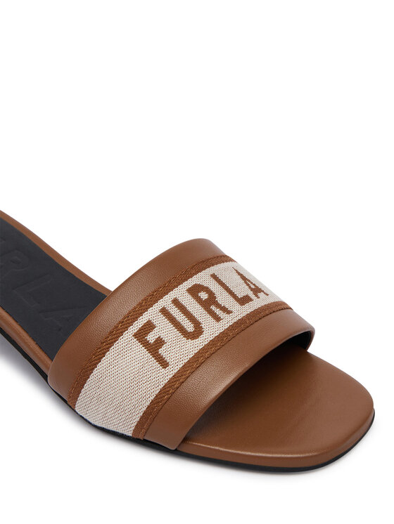 Furla Klapki Furla Cilindro YK98CIL BX4520 Brązowy