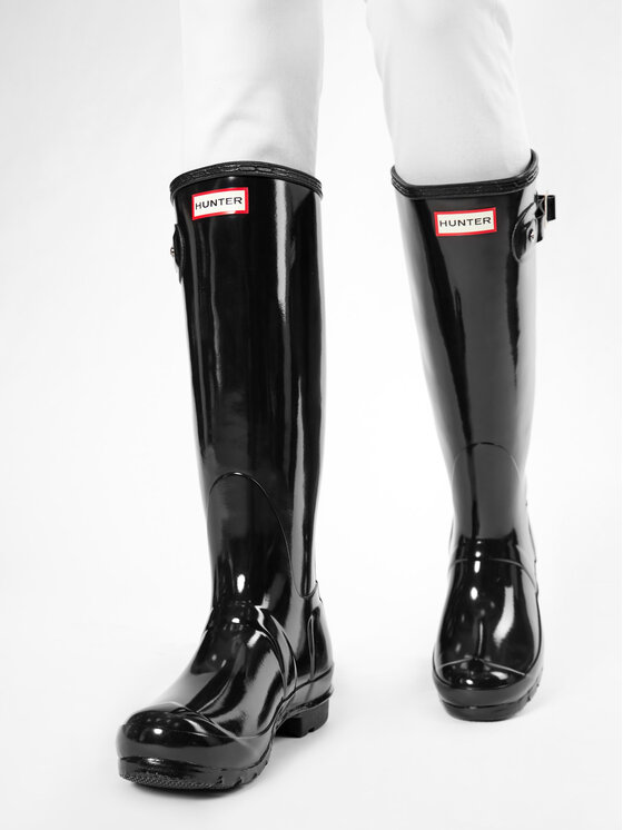 Hunter Гумові чоботи Hunter Original Gloss W23616 Чорний