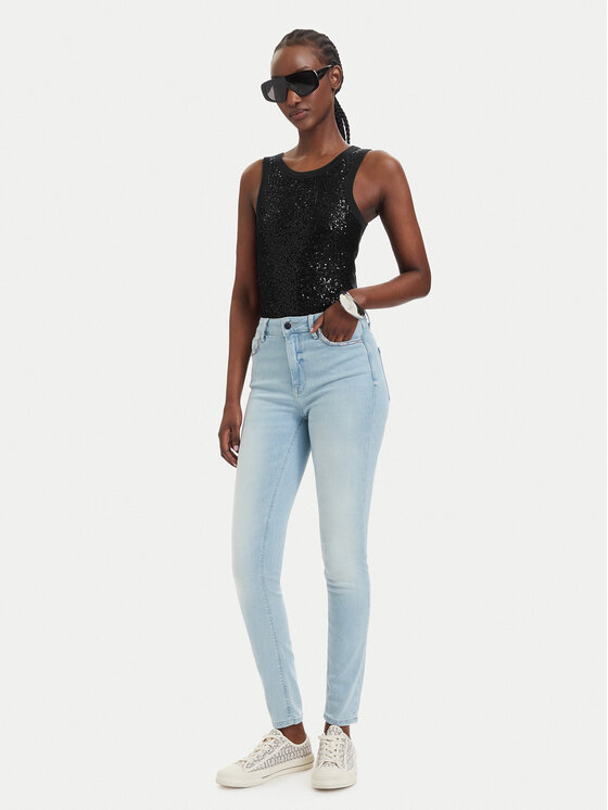 Guess Guess Top W6GP26 K3157 Negro Slim Fit