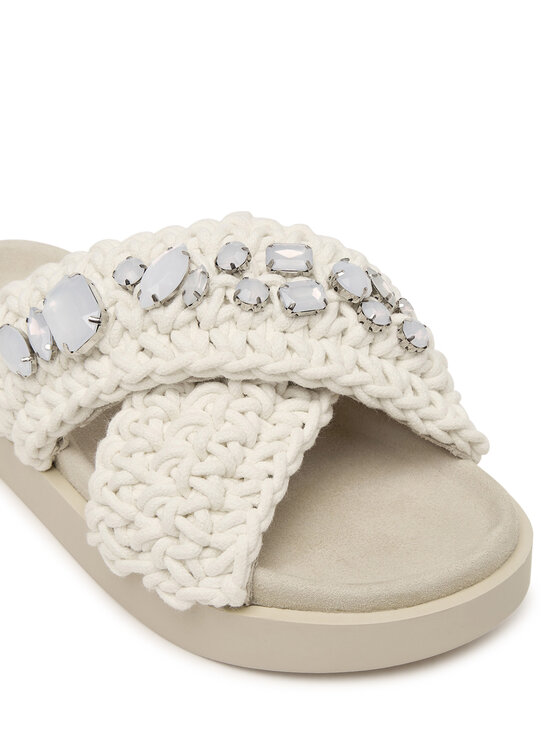 Inuikii Шльопанці Inuikii Woven Stones 1004.003.0073 Білий