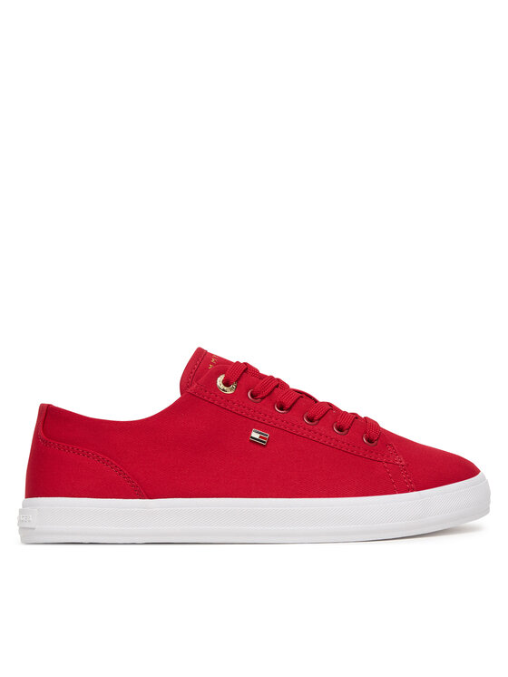 Tommy Hilfiger Sneakers Tommy Hilfiger Th Foxing Sneaker Canvas FW0FW09170 Rosso