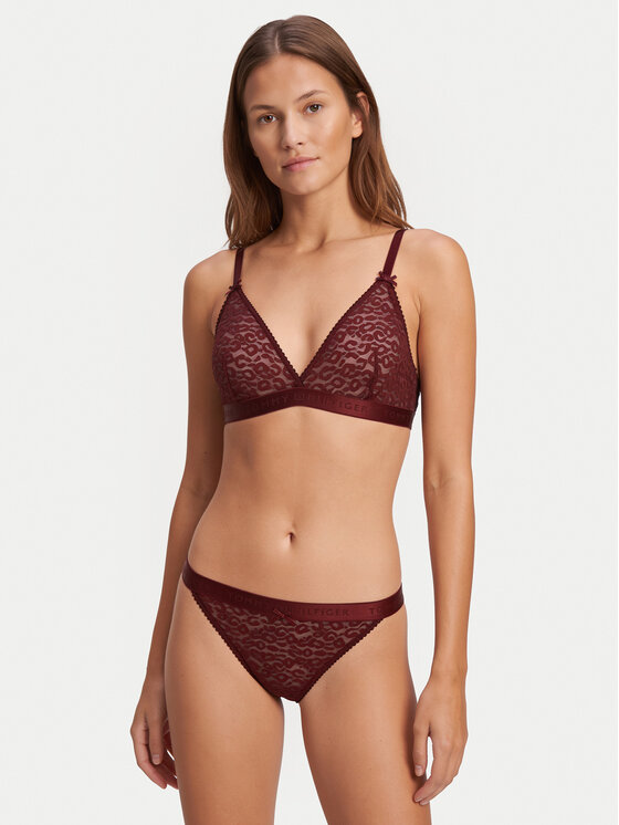 Tommy Hilfiger Tommy Hilfiger Bralette UW0UW06345 Rojo oscuro