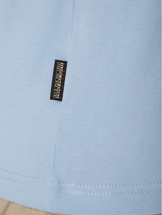 Napapijri Napapijri T-shirt Iaato NP0A4HFZ Celeste Regular Fit