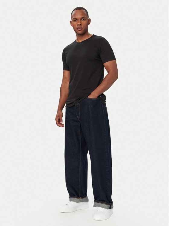 Tommy Hilfiger Tommy Hilfiger Conjunto de camisetas UM0UM03929 Negro Slim Fit