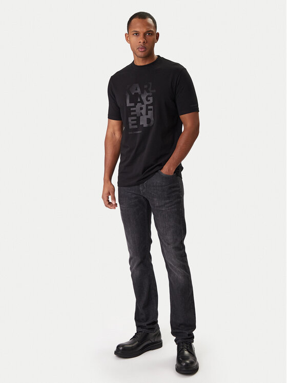 KARL LAGERFELD KARL LAGERFELD Camiseta 755053 561221 Negro Regular Fit