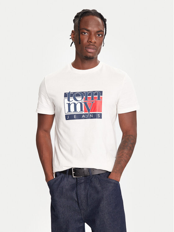 Tommy Jeans Tommy Jeans Camiseta DM0DM21977 Blanco Regular Fit