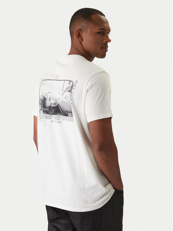 Guess Guess Camiseta M6RI02 KBZV1 Blanco Regular Fit
