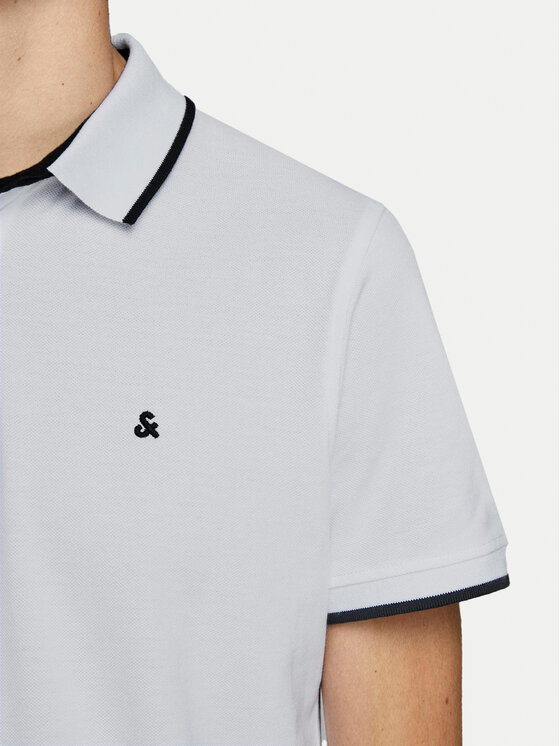 Jack & Jones Jack & Jones Поло Paulos 12136668 Білий Slim Fit