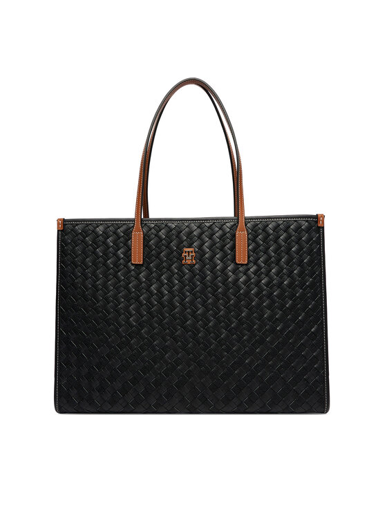 Tommy Hilfiger Borsetta Tommy Hilfiger Th City Tote AW0AW18394 Nero