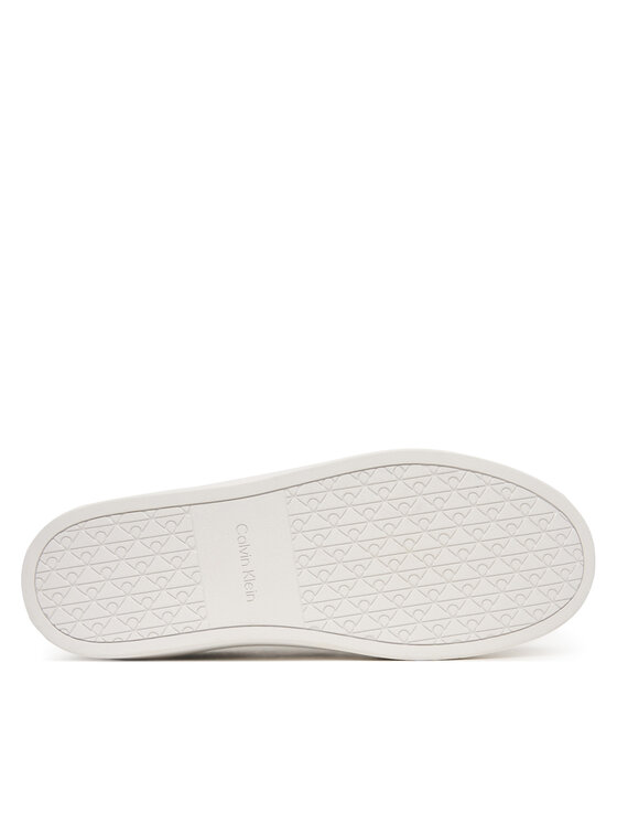 Calvin Klein Laisvalaikio batai Calvin Klein Mixed Texture Lace Up Cupsole Trainers YM0YM01395 Juoda