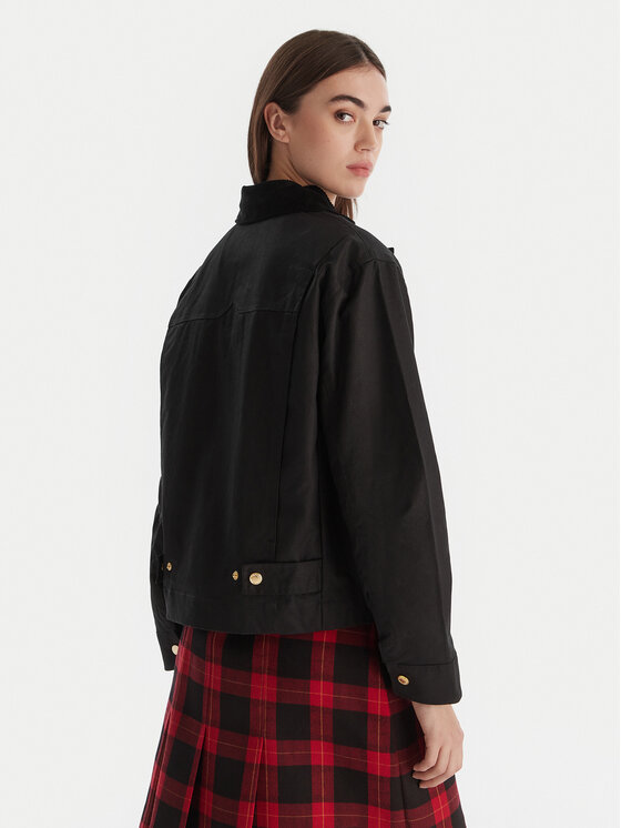 Hunter Hunter Prijelazna jakna Leith HARW0065251 Crna Oversize