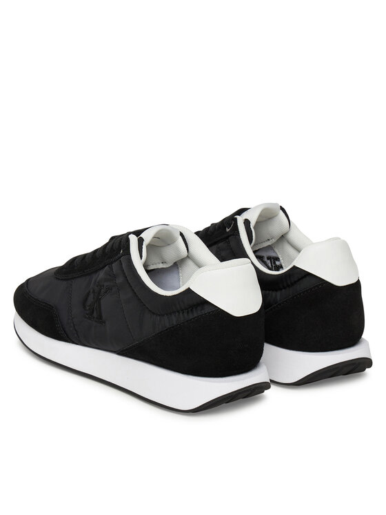 Calvin Klein Sneakersy Calvin Klein Retro Runner Lace Up Nylon Mg YW0YW01990 Čierna
