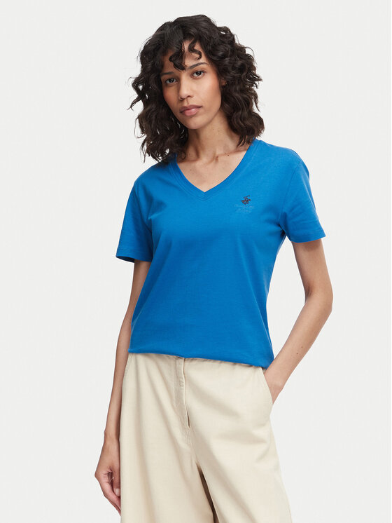 Beverly Hills Polo Club Beverly Hills Polo Club Camiseta P-SS26W-TS516518 Azul Regular Fit