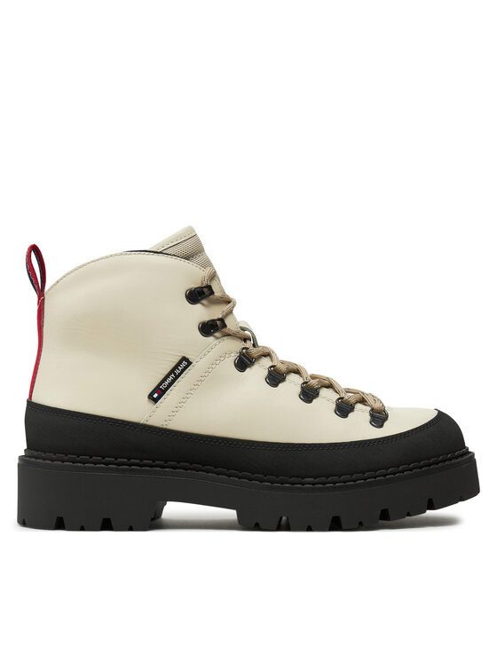 Tommy Jeans Pohodni čevlji Tommy Jeans Tjm Hiking Boot Wl EM0EM01491 Écru