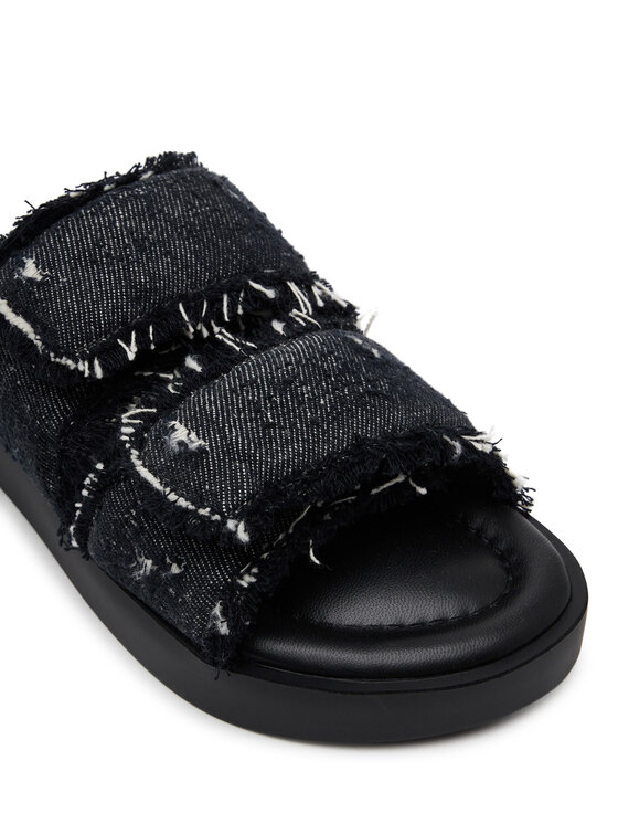 Inuikii Шльопанці Inuikii Classic Jeans Velcro 70104-143 Чорний