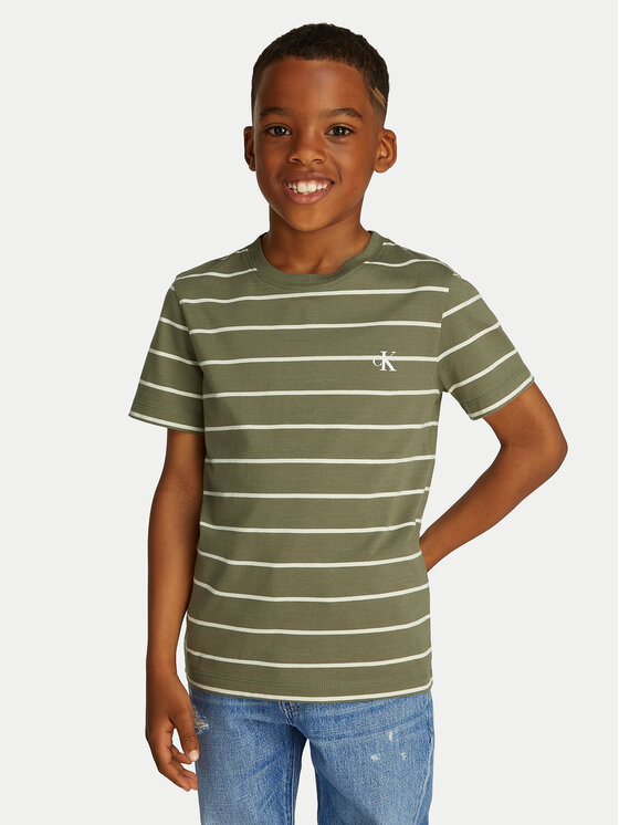 Calvin Klein Jeans Calvin Klein Jeans Set t-shirt majica﻿ IB0IB02364 Zelena Regular Fit