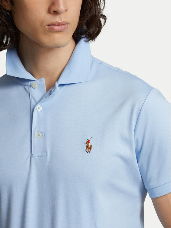 Polo Ralph Lauren Polo Ralph Lauren Поло 710713130005 Голубий Slim Fit