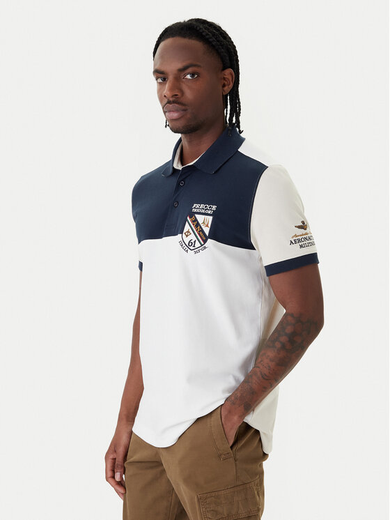 Aeronautica Militare Aeronautica Militare Polo 261PO1915UP00191 Blanco Regular Fit