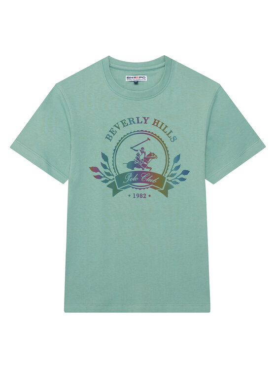 Beverly Hills Polo Club Beverly Hills Polo Club Camiseta W126-BHBTS-1055-25X Verde Regular Fit