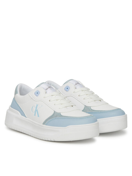 Calvin Klein Jeans Sneakersy Calvin Klein Jeans Low Cut Lace-Up V3A9-82020-1355 Biały