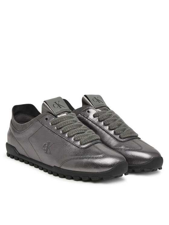 Calvin Klein Laisvalaikio batai Calvin Klein Low Profile Sneaker Met HW0HW03305 Pilka