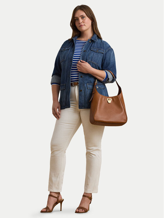 LAUREN RALPH LAUREN Ročna torba LAUREN RALPH LAUREN Large Tanner Shoulder Bag 431956790001 Rjava
