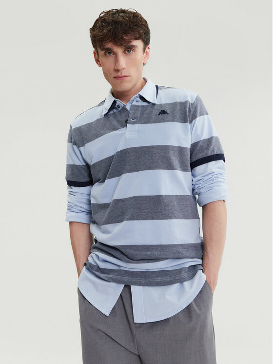 Robe di Kappa Robe di Kappa Поло Ming 64126KW Голубий Slim Fit