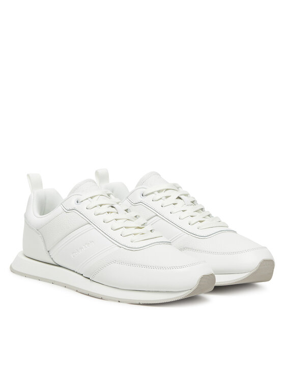 Calvin Klein Laisvalaikio batai Calvin Klein Low Prof Runn Laceup Tape HM0HM01897 Balta