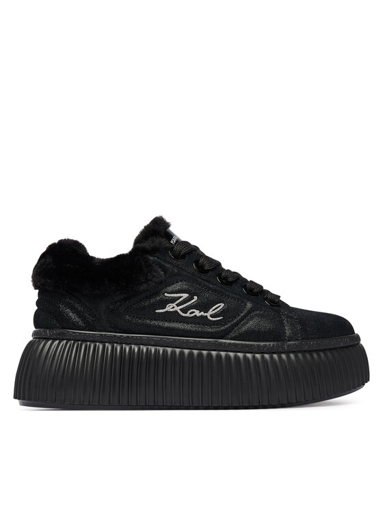 KARL LAGERFELD Sneakersy KARL LAGERFELD Kreeper Lo KL42312L Czarny